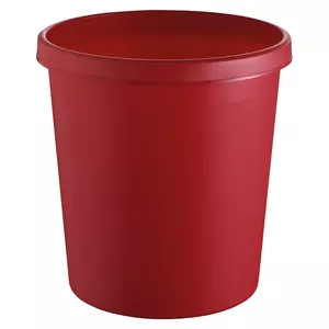 Waste container Round Plastic Red Helit H6105825