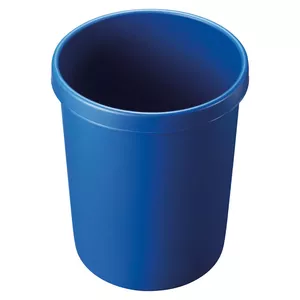 Waste Container Round Plastic Blue Helit H6106234