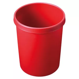Waste Container Round Plastic Red Helit H6106225