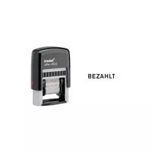 Самонаборная печать Trodat Printy 4822 — компактная офисная печать, прямоугольный оттиск