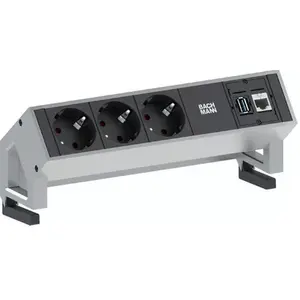 Удлинитель питания Bachmann 3x Schuko 1x CAT6 1x USB3.0 1.5м
