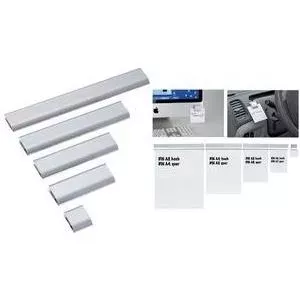 Paper clip rail Maul 6246308 A3 aluminium matt silver – document filing rail for A3 sheets