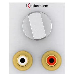 Socket outlet 2 x RCA Kindermann 7444000518