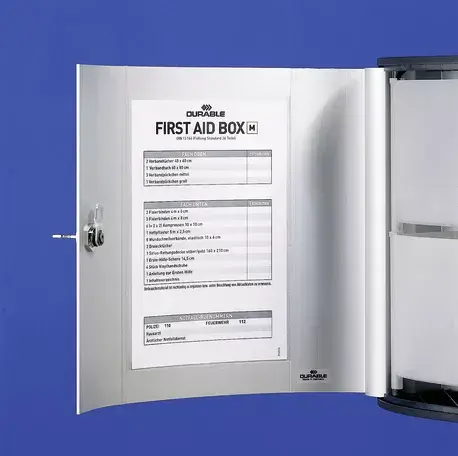 Pirmās palīdzības kaste Durable FIRST AID BOX L Photo 2