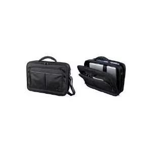 LIGHTPAK Executive Line LIMA - Notebook-Tasche - Schwarz mit silbergrauen Applikationen (46029)