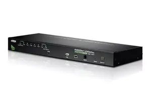 KVM-коммутатор ATEN CS1708A — 8 портов USB/PS/2 на VGA, QXGA 2048×1536, USB для периферии, 1U металлический корпус