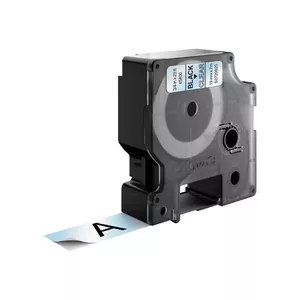 Etiķešu lente DYMO D1 Standarta Melna uz caurspīdīgu 19mm