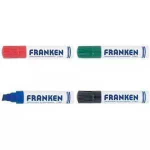 Balta tāfele marķieris Franken Z1910 03 — zils, uzpildāms, šķēpveida galu 4–12 mm