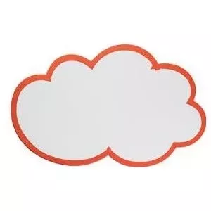 Franken Moderation Card MKS51 self-adhesive 150×230 mm, white with red border
