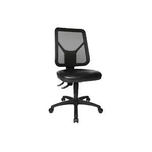 Biroja grozāmais krēsls Topstar TEC 80 melns — ergonomisks, ar augstuma regulēšanu, modelis 73280PU0