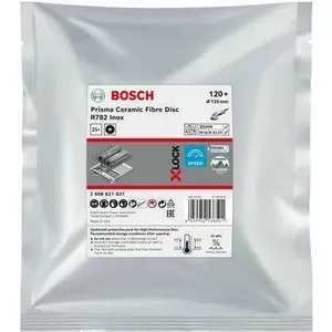 Abrasive Fiber Disc Bosch X-LOCK 125 mm R782 G 120+ for angle grinders