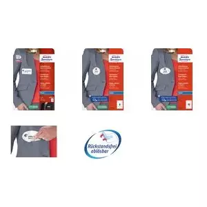 AVERY name labels J4882-20, white adhesive sheets, 85 x 50 mm, rectangular, 20 sheets