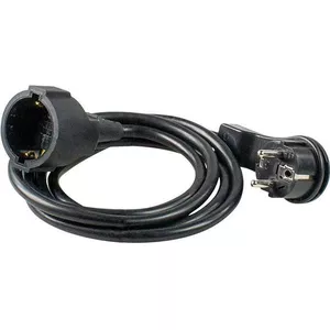 Удлинительный кабель AS Schwabe 50212, PVC, 2 м, черный