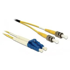 Optical Fibre Cable LC ST Singlemode OS2 0.5m DeLOCK
