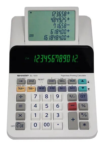 Sharp EL-1501 galda drukas kalkulators ar