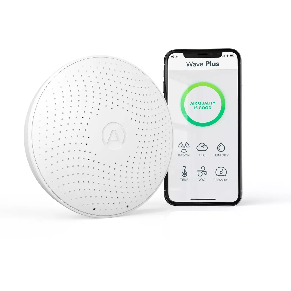 Умный монитор качества воздуха и радона Airthings Wave Plus Photo 2