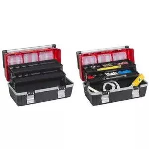 Toolbox allit McPlus Alu>C< 22 PP red/black polypropylene, model 457021