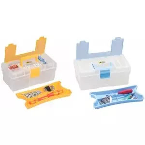 Storage box allit McPlus Clear 12.5, polypropylene (PP), blue, transparent, model 416401