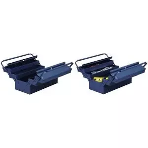 Toolbox allit McPlus Metall 5/47 unfilled blue steel, metal construction, single-compartment