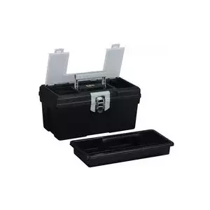 Toolbox allit McPlus Promo S 16 PP black — empty tray for small parts