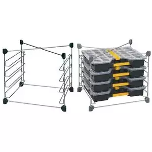 Storage system allit EuroPlus Depot 37 — metal galvanized steel wire compartments, model 455800