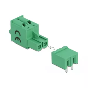 Terminal block set for PCB DeLOCK 66505