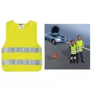 Children's safety vest IWH Kinder-Pannenweste 540303, fluorescent yellow, 100% polyester