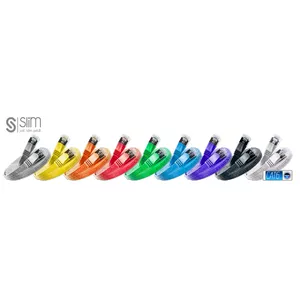 SLIM Patchcords SLIM STP networking cable Blue 0.75 m Cat6 S/UTP