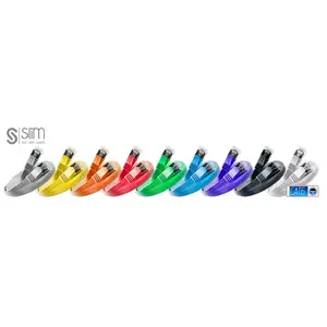 Pārejas vads SLIM Wirewin Cat6 S/UTP 2m Melns
