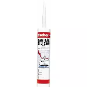 Sealant FISCHER Silicone Sanitärsilicon Premium DSSA 053102 310 ml — waterproof, mould-resistant