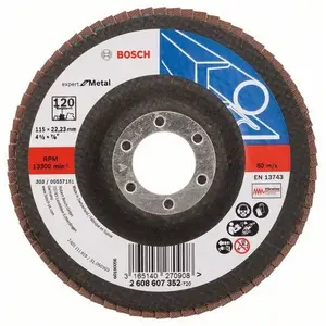 Аксессуар для угловой шлифмашины Bosch 2 608 607 352 — для металла, монтажное отверстие 22,2 мм, 1 шт.