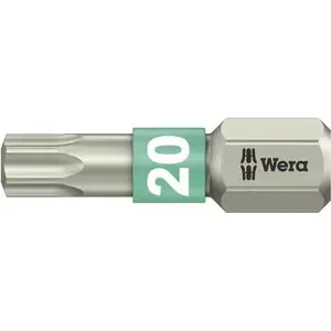 Screwdriver Insert Bit Wera 3867/1 TS TX 20, 25 mm, Stainless Steel
