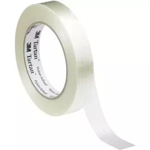 Stikla šķiedras lente 3M Tartan KT-0000-4031-3, 50 m x 19 mm, caurspīdīga, biaksiāla