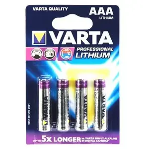 Single-use battery Varta 4x AAA Lithium