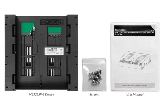 Disku panelis Icy Dock MB322SP-B Photo 11