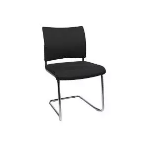 Apmeklētāju krēsls Topstar NV390 G20 — 2 Visit 20 melns, konsoles rāmis