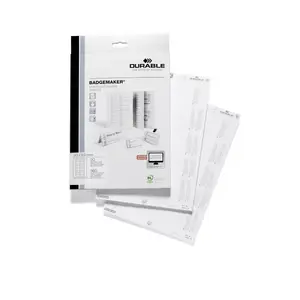 Durable BADGEMAKER Name Badge Inserts, A4, 65 x 30 mm, 360 Labels