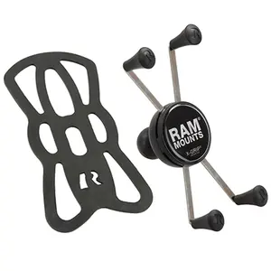 RAM Mounts X-Grip Large Phone Holder with Ball пассивный держатель нержавеющая сталь черный для мобильного телефона смартфона в автомобиль