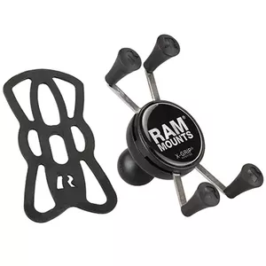 Phone holder RAM Mounts X-Grip with 1" ball, passive universal car mount, black