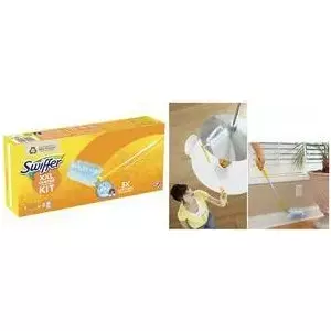 Swiffer Dust Magnet XXL sākuma komplekts ar 1 teleskopisku rokturi un 2 putekļu salvetēm