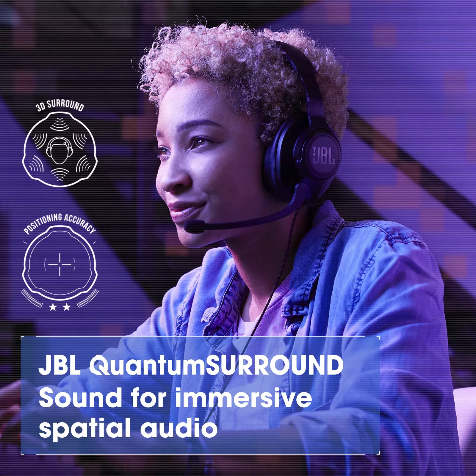 Austiņas JBL Quantum 300 BLACK Photo 15