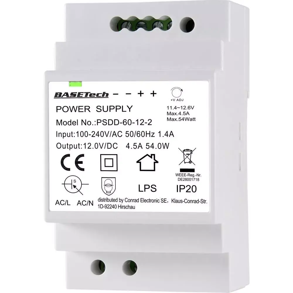 Трансформатор питания BASETech PSDD-60-12-2 Photo 2