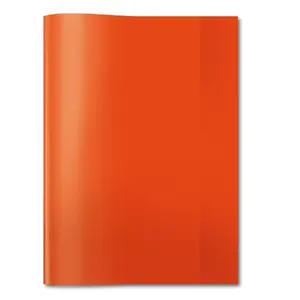 Exercise book cover HERMA PP A4 transparent/red