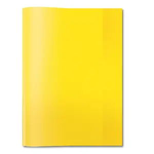 Exercise book cover HERMA PP A4 transparent/yellow