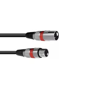 Аудиокабель XLR 3-pin Omnitronic 3022050R 5м Черный
