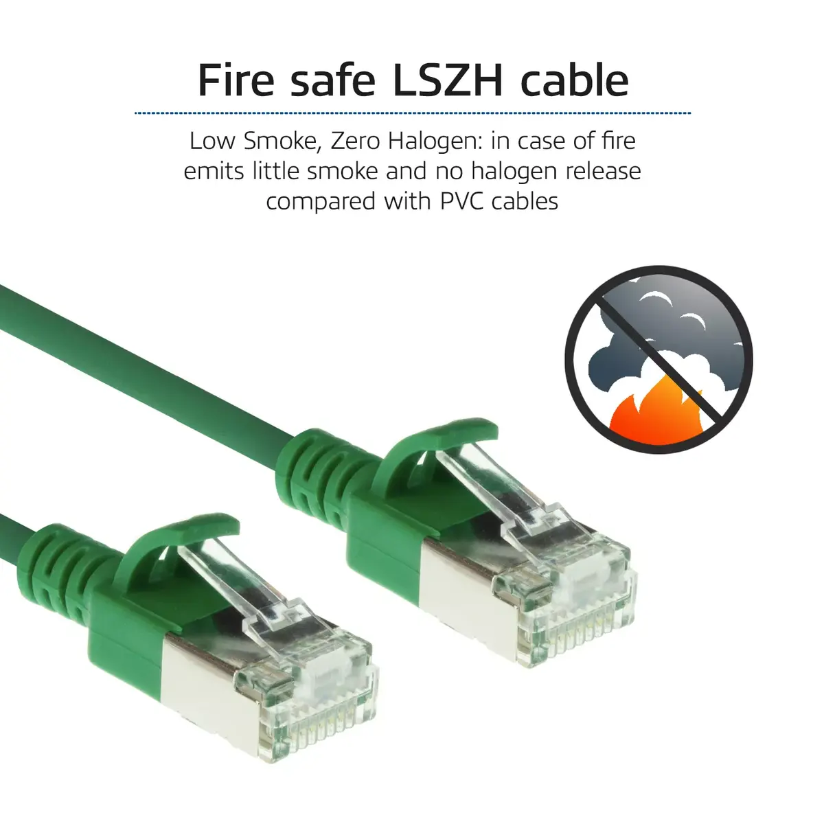 Patch Cable ACT Green 3 meter LSZH U/FTP CAT6A Photo 7