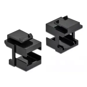 Keystone cover DeLOCK 86806 black for fibre couplers 10 pieces