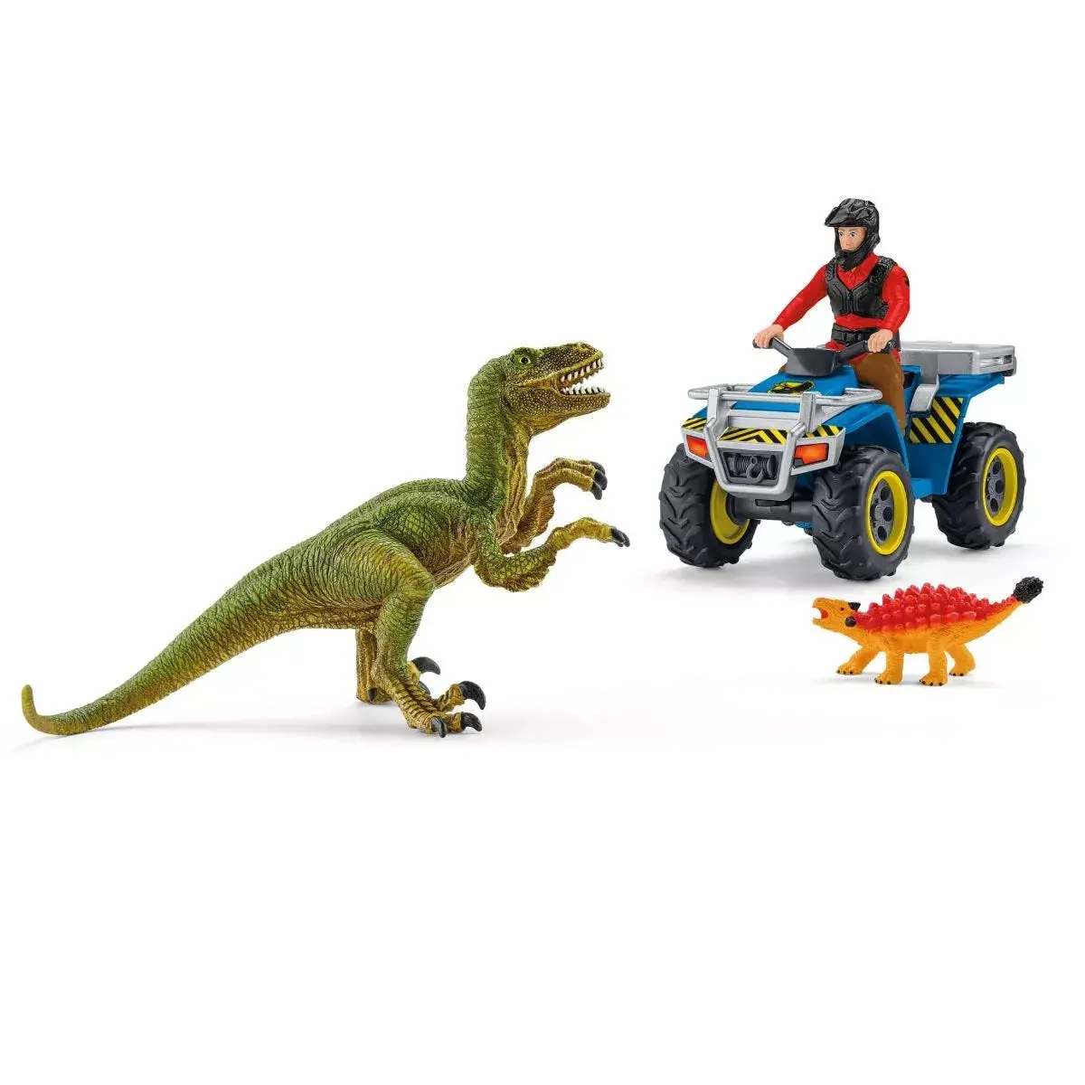 Игровой набор Schleich Dinosaurs Побег на квадроцикле от велоцираптора Photo 3