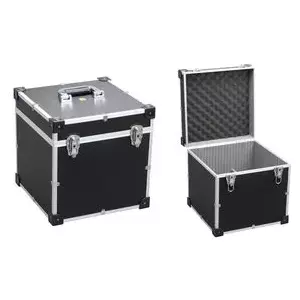 Toolbox allit AluPlus 14 — portable metal toolbox with aluminium profiles, model 421050, black