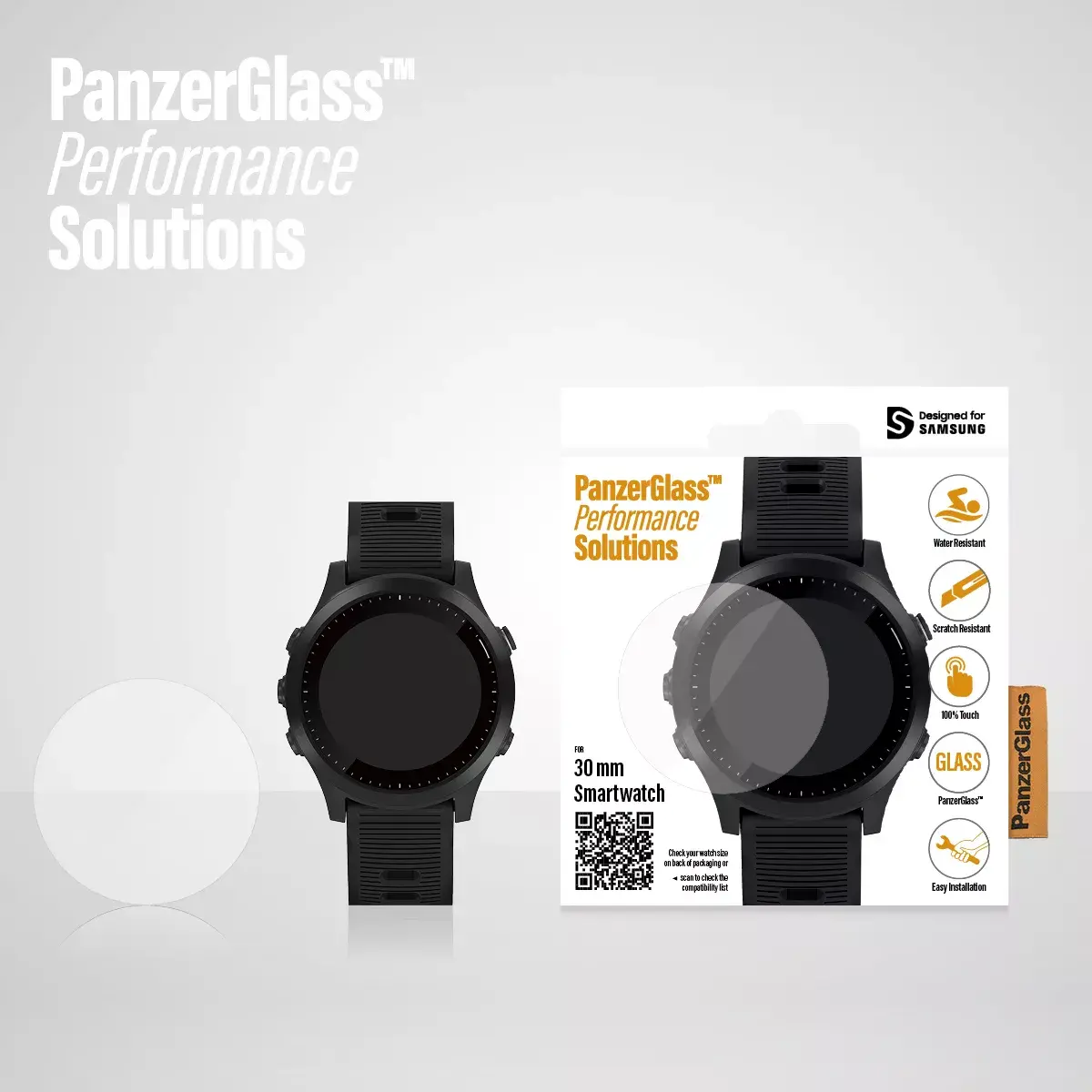 Защитное стекло, PanzerGlass, SmartWatch 30mm Photo 4